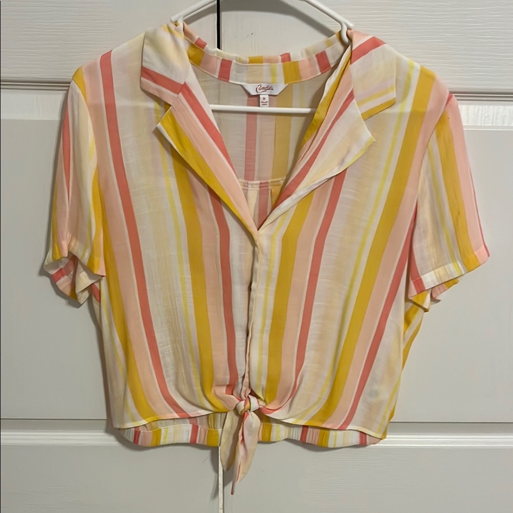 Candies Colorful Striped Women's Top